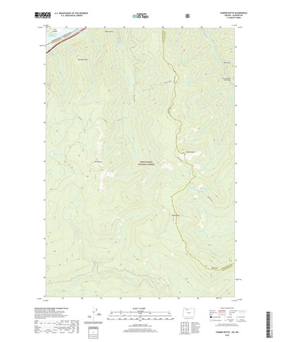 United States Geological Survey Tanner Butte, OR (2020, 24000-Scale) digital map