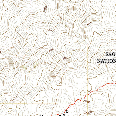 United States Geological Survey Tanque Verde Peak, AZ (2021, 24000-Scale) digital map