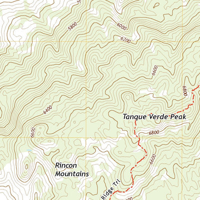 United States Geological Survey Tanque Verde Peak, AZ (2021, 24000-Scale) digital map