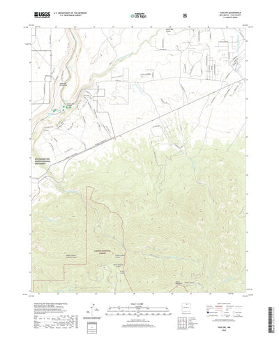 United States Geological Survey Taos SW, NM (2020, 24000-Scale) digital map