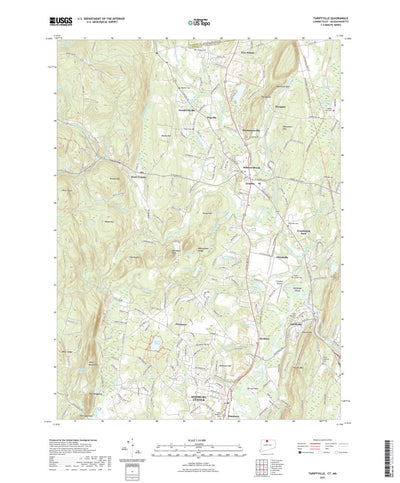United States Geological Survey Tariffville, CT (2021, 24000-Scale) digital map