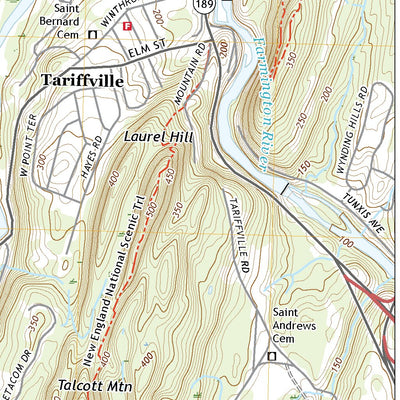 United States Geological Survey Tariffville, CT (2021, 24000-Scale) digital map