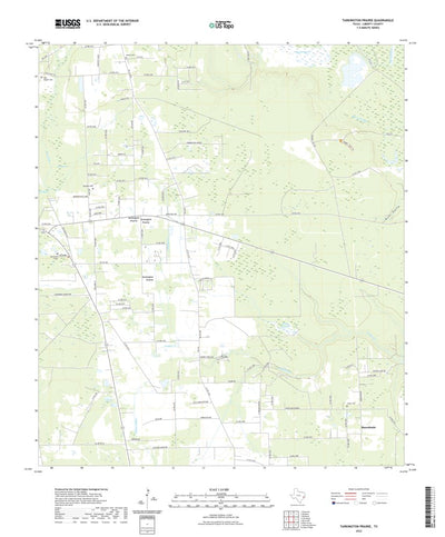 United States Geological Survey Tarkington Prairie, TX (2022, 24000-Scale) digital map