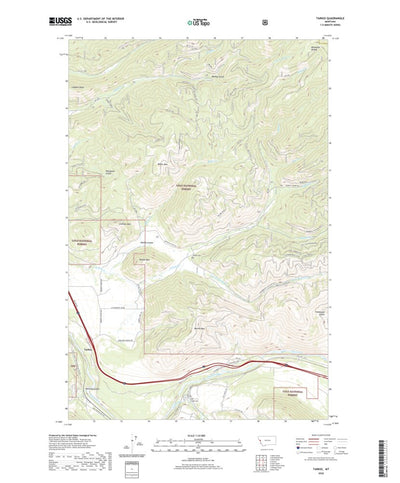 United States Geological Survey Tarkio, MT (2020, 24000-Scale) digital map