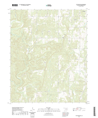 United States Geological Survey Tate Mountain, OK (2022, 24000-Scale) digital map