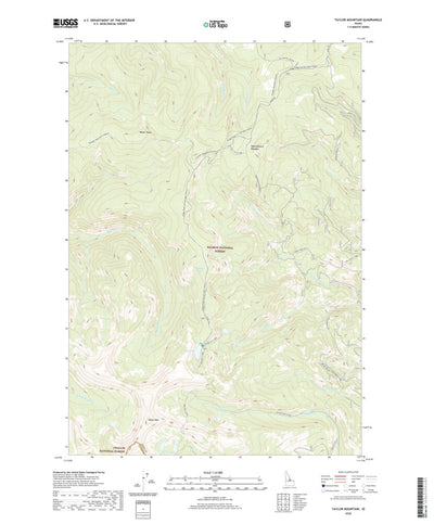 United States Geological Survey Taylor Mountain, ID (2020, 24000-Scale) digital map