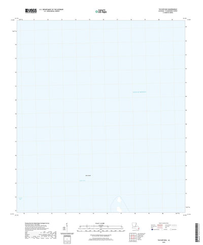 United States Geological Survey Taylor Pass, LA (2020, 24000-Scale) digital map