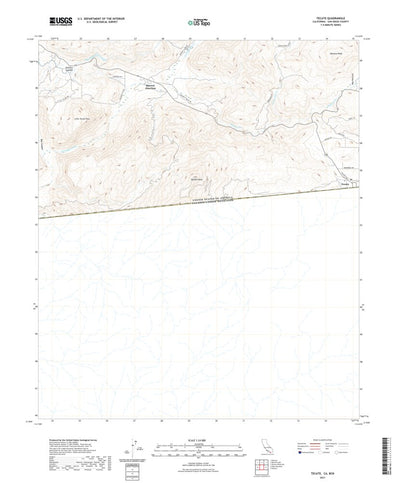 United States Geological Survey Tecate, CA (2021, 24000-Scale) digital map