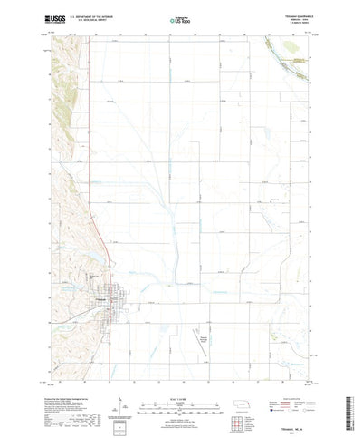 United States Geological Survey Tekamah, NE (2021, 24000-Scale) digital map