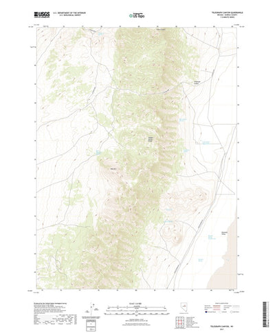 United States Geological Survey Telegraph Canyon, NV (2021, 24000-Scale) digital map