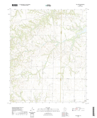 United States Geological Survey Tell North, TX (2022, 24000-Scale) digital map