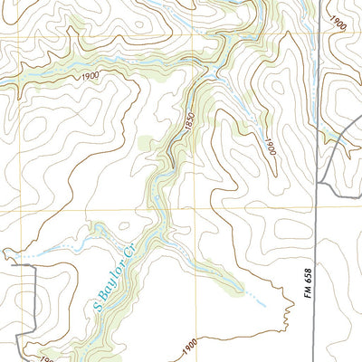 United States Geological Survey Tell North, TX (2022, 24000-Scale) digital map