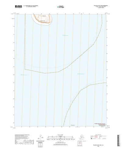 United States Geological Survey Teller D-8 OE S NW, AK (2020, 25000-Scale) digital map