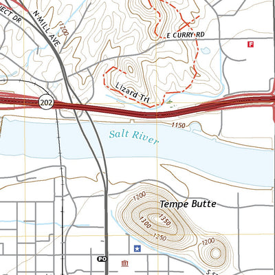 United States Geological Survey Tempe, AZ (2021, 24000-Scale) digital map