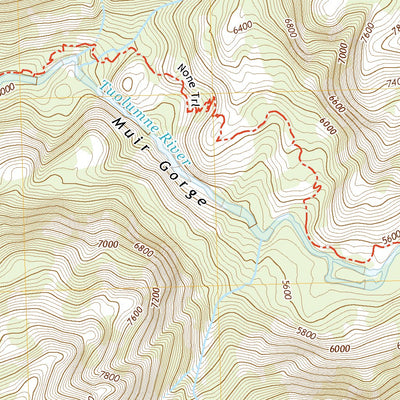 United States Geological Survey Ten Lakes, CA (2021, 24000-Scale) digital map