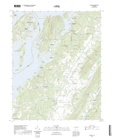 United States Geological Survey Ten Mile, TN (2022, 24000-Scale) digital map