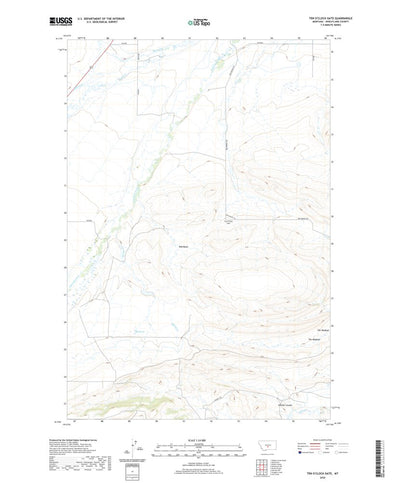 United States Geological Survey Ten O'Clock Gate, MT (2020, 24000-Scale) digital map