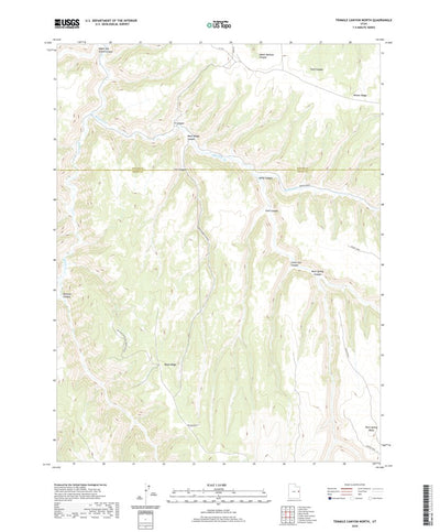United States Geological Survey Tenmile Canyon North, UT (2020, 24000-Scale) digital map