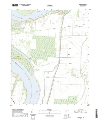 United States Geological Survey Tennemo, TN (2022, 24000-Scale) digital map