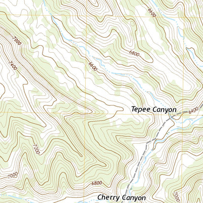 United States Geological Survey Tepee Canyon, UT (2020, 24000-Scale) digital map