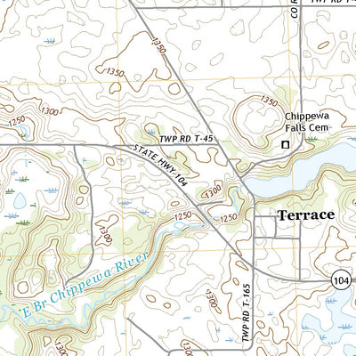 United States Geological Survey Terrace, MN (2022, 24000-Scale) digital map