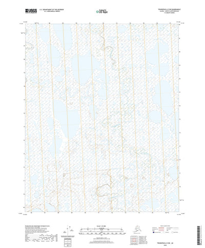 United States Geological Survey Teshekpuk A-5 SW, AK (2020, 25000-Scale) digital map