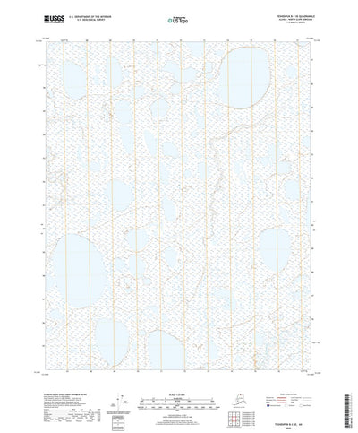 United States Geological Survey Teshekpuk B-2 SE, AK (2020, 25000-Scale) digital map