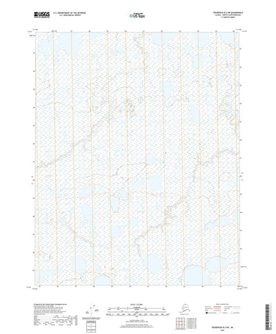 United States Geological Survey Teshekpuk B-2 SW, AK (2020, 25000-Scale) digital map