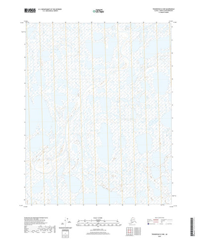United States Geological Survey Teshekpuk B-3 NW, AK (2020, 25000-Scale) digital map