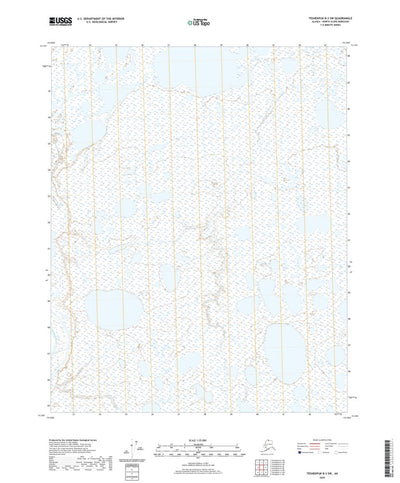 United States Geological Survey Teshekpuk B-3 SW, AK (2020, 25000-Scale) digital map