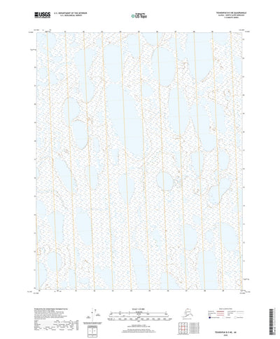 United States Geological Survey Teshekpuk B-5 NE, AK (2020, 25000-Scale) digital map