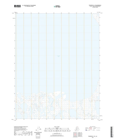 United States Geological Survey Teshekpuk C-1 SE, AK (2020, 25000-Scale) digital map