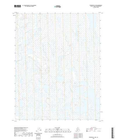 United States Geological Survey Teshekpuk C-3 NE, AK (2020, 25000-Scale) digital map