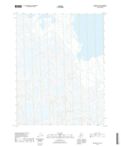 United States Geological Survey Teshekpuk D-3 SW, AK (2020, 25000-Scale) digital map