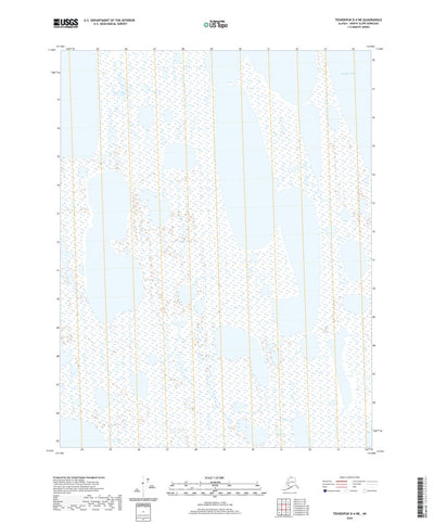 United States Geological Survey Teshekpuk D-4 NE, AK (2020, 25000-Scale) digital map