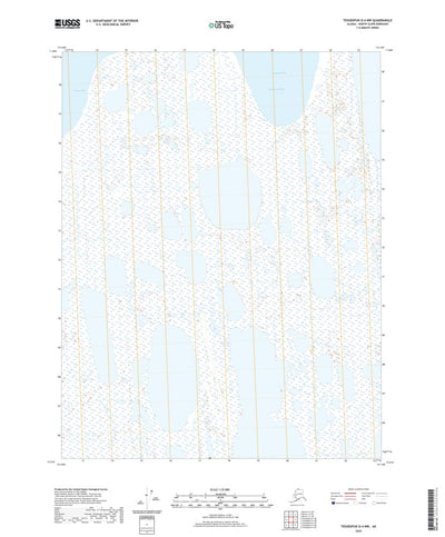 United States Geological Survey Teshekpuk D-4 NW, AK (2020, 25000-Scale) digital map