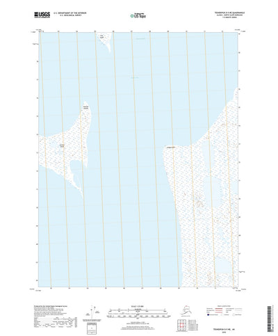 United States Geological Survey Teshekpuk D-5 NE, AK (2020, 25000-Scale) digital map