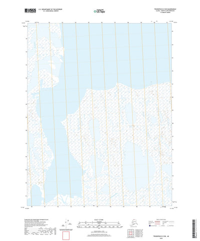 United States Geological Survey Teshekpuk D-5 SW, AK (2020, 25000-Scale) digital map