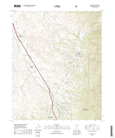 United States Geological Survey Tesuque, NM (2020, 24000-Scale) digital map