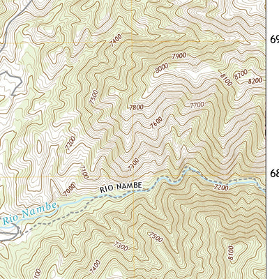 United States Geological Survey Tesuque, NM (2020, 24000-Scale) digital map