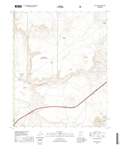 United States Geological Survey Tetilla Peak, NM (2020, 24000-Scale) digital map