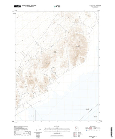 United States Geological Survey Tetzlaff Peak, UT (2020, 24000-Scale) digital map