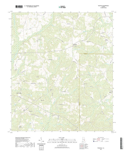 United States Geological Survey Texasville, AL (2020, 24000-Scale) digital map