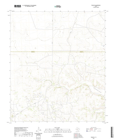 United States Geological Survey Texon SE, TX (2022, 24000-Scale) digital map