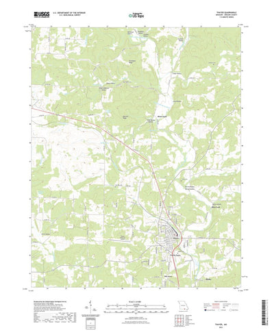 United States Geological Survey Thayer, MO (2021, 24000-Scale) digital map