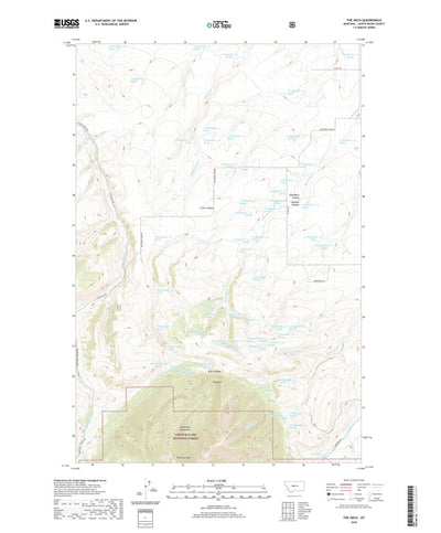 United States Geological Survey The Arch, MT (2020, 24000-Scale) digital map