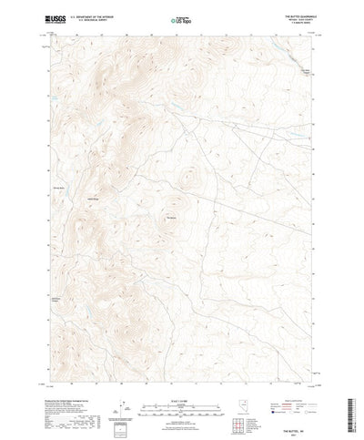 United States Geological Survey The Buttes, NV (2021, 24000-Scale) digital map