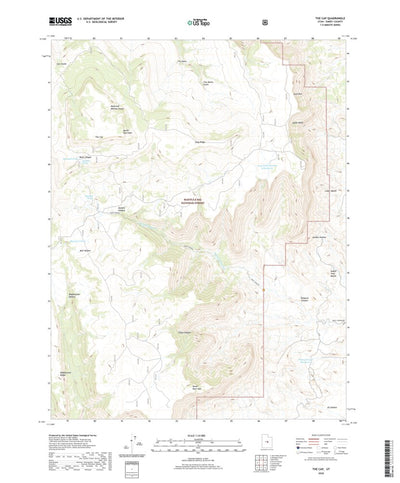 United States Geological Survey The Cap, UT (2020, 24000-Scale) digital map