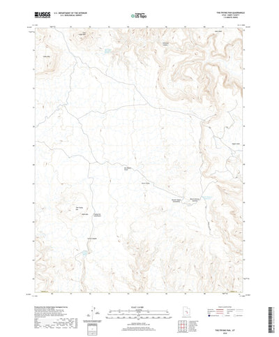 United States Geological Survey The Frying Pan, UT (2020, 24000-Scale) digital map