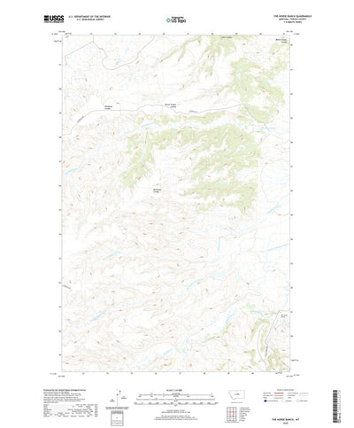 United States Geological Survey The Horse Ranch, MT (2020, 24000-Scale) digital map